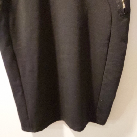 Homeyee Body-con Black and White Houndstooth 3/4 Sleeve Dress in Size 10 - Picture 8 of 12